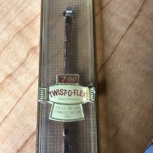 Vintage Spiedel Twist O Flex Slim Stretch Watch Band with Caps